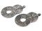 The Bead Chest Silver Rising Sun Baule Pendant (56x32mm): African Tribal Metal Pendant for DIY Jewelry and Necklace